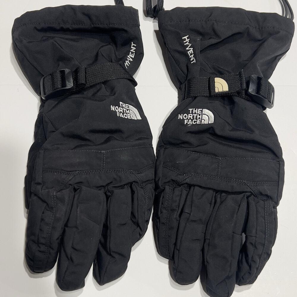 The North Face Hyvent Snow Gloves Black Mens Medium Insulated Waterproof - Picture 3 of 6